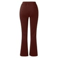 thumbnail image 5 of RYRJJ Women's Yoga Dress Pants Stretchy Work Slacks Business Casual Straight-Leg Bootcut Pull on Trousers(Z-Bronze,M), 5 of 5