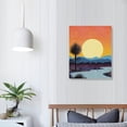 thumbnail image 3 of JRXY  Framed Poster Joshua Tree Art, Southwest Desert Landscape Canvas Print, Boho Wall Art Framed, Mid Century Modern, Western Decor, Nature Wall Art for Bedroom 16x20 in, 3 of 4