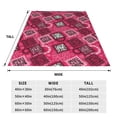thumbnail image 3 of Bixox Fleece Blanket Geometry Pattern Super Soft Double-Sided Microfiber Flannel Blanket for Sofa, Bed, Couch, Suitable for All Seasons - 80"x60", 3 of 5