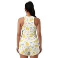 thumbnail image 2 of Xoenoiee Lemon Bow Floral Print Plus Size Swimsuit for Women Two Piece Modest Tankini Full Coverage Tummy Control Bathing Suits with Shorts, 6XL, 2 of 7