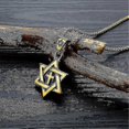 thumbnail image 2 of Metal Gold Plated Star Of David Cross Pendant Necklace Classic Jewish Cultist 2024, 2 of 5
