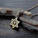 thumbnail image 2 of Metal Gold Plated Star Of David Cross Pendant Necklace Classic Jewish Cultist 2024, 2 of 5