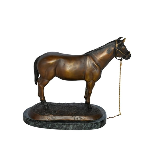 Nifao Standing Horse Limited Edition Bronze Statue by Bob Beeler – Home Decor Sculpture, 12"L x 6"W x 10"H