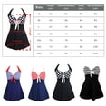 thumbnail image 3 of Guardurnaity Vestido de baño para mujer, traje de baño Chinlon para niñas, traje de baño lavable para mujer, traje de baño, ropa L, rayas Type3 NO3, 3 of 6