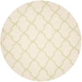 thumbnail image 2 of SAFAVIEH Cambridge Liam Geometric Wool Area Rug, Ivory/Light Green, 8' x 8' Round, 2 of 6