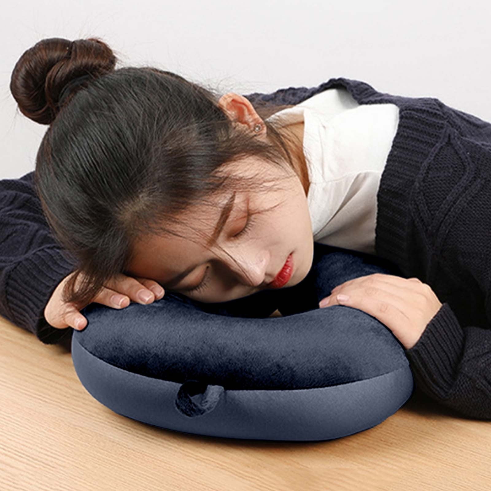 Travel Neck Pillows for Adults U Shaped Pillows for Sleeping Travel Pillow Neck Pillow for Traveling Memory Foam Purple Portable Headrest Sleep Airplane Travel Neck Pillow for Flight Car Home Office W...