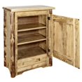 thumbnail image 3 of Pemberly Row Farmhouse / Country Solid Pine Wood Accent Cabinet in Brown, 3 of 6