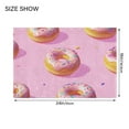 thumbnail image 4 of Yayeee Bath Rug for Bathroom Floor Non Slip Contour Fluffy Soft Absorbent Mat, 20"x24", Cartoon Doughnuts, 4 of 7