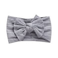 thumbnail image 2 of Cute Headbands for Girls Boys Stretchy Wide Head Bands Size 1-3 Toddlers Trendy Solid Color Bowknot Soft Headband, 2 of 4