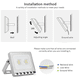 thumbnail image 4 of Luz de inundación LED de 10/20 W, luz de seguridad para jardín, césped, luz de pared exterior de patio (blanco frío) Zhivalor CPB-US-DYP892-1, 4 of 5
