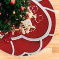 thumbnail image 5 of FMSHPON Valentines HeartsHappy Valentines Day Xmas Christmas Tree Skirt Stand Mat for Holiday Party Decoration Indoor Outdoor 36 inches, 5 of 6