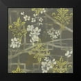 thumbnail image 2 of Goldberger, Jennifer 15x15 Black Modern Framed Museum Art Print Titled - Patterned Blossom Branch I, 2 of 5