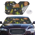 thumbnail image 2 of Balery Funny Sloths In The Forest Print Car Windshield Sun Shade,Windshield Sunshade for Car Pickup Truck SUV Accessories-Medium, 2 of 7