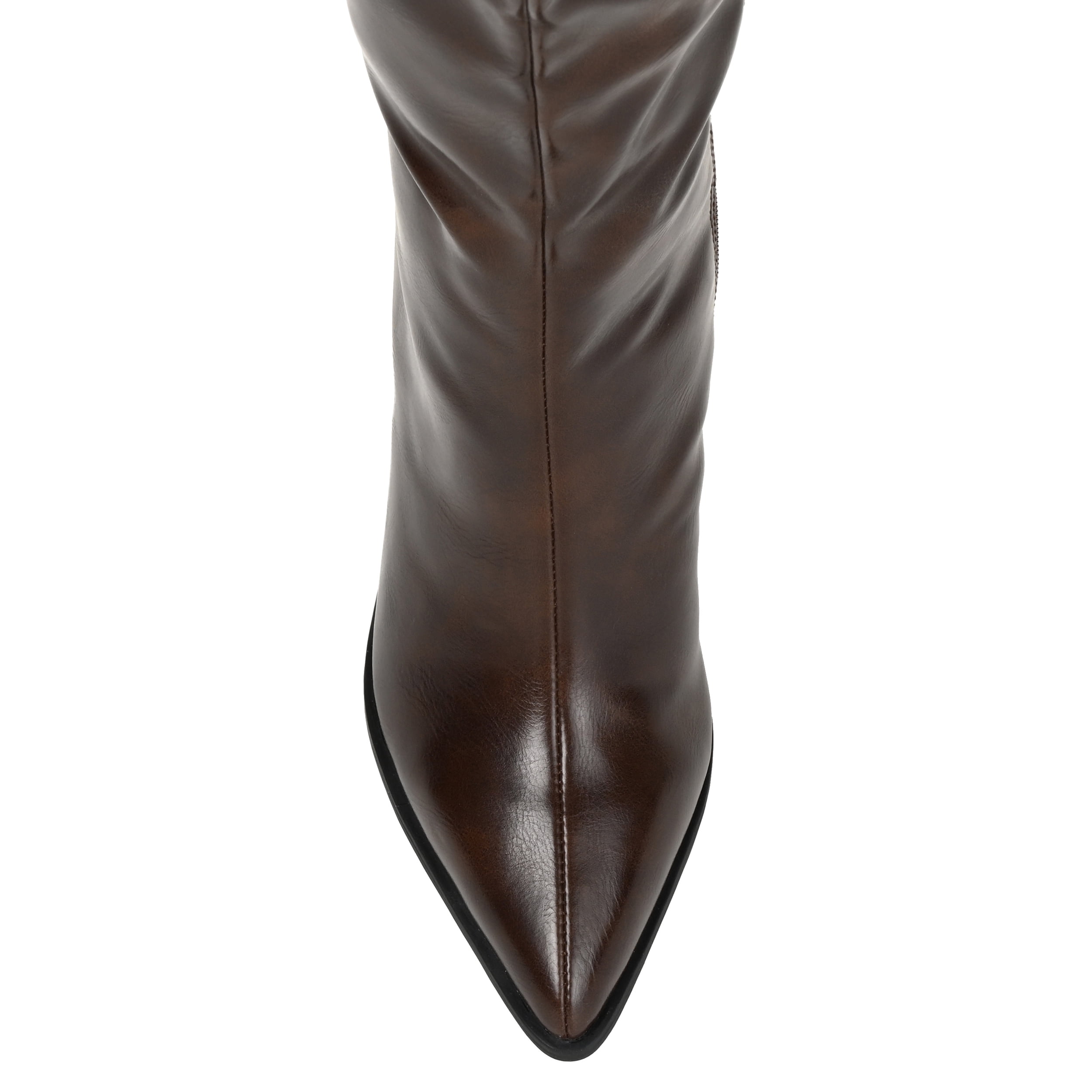 Journee Womens Daria Stacked Heel Knee High Boots, Widths Available