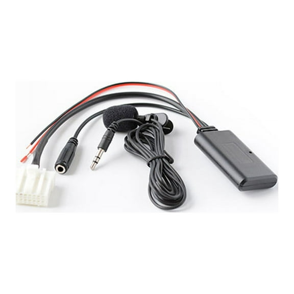 Car AUX Audio Cable Adapter Bluetooth Mic For Mazda 3 5 6 MX-5 RX-8 Stereo Radio