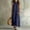 *Navy, variant on Women's Mock Neck Sleeveless Dress with Pockets,Elegant Casual Loose Fit Summer Midi Dress Sky Blue,Women's Plus XXL