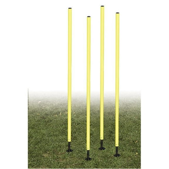 Outdoor Agility Pole Set, Yellow