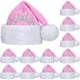 thumbnail image 1 of wonima44 Suhine 12 Pcs Christmas Santa Hat with Princess Tiara Bulk Soft Thickened Felt Plush Xmas Hat Adults Woman, 1 of 1