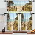 thumbnail image 3 of LALILO Kitchen Curtains and Valances Set of 3 36" Safety Window Treatment Tiers for Window Decor, 3 of 5