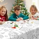 thumbnail image 5 of Paquete de 2 manteles navideños para niños, 137 x 274 cm, con juegos, 5 of 6