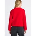 thumbnail image 3 of Free Assembly Women's Textured Cardigan Sweater with Double Welt Pockets, Midweight, Sizes XS-XXL, 3 of 5