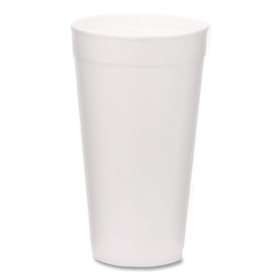 20 oz Foam Drink Cups - White (500/Carton)