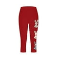 thumbnail image 5 of Pantalones de Ajuste Seco de la Moda de las Mujeres Imprimidas Leggings, Deporte de Yoga Elástico de Poliéster Elástico Respirable, 5 of 5