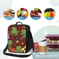 thumbnail image 4 of Lsque Frogs and Mushrooms Lunch Bag Lunch Box for Women Men Reusable Insulated Lunch Tote Bag,Leakproof Thermal Cooler Sack Food Handbags Case High Capacity, 4 of 9
