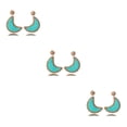 thumbnail image 4 of Pendientes colgantes vintage de verano Sonducket joyería portátil para novias Verde claro, 4 of 6