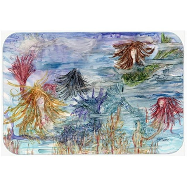 Carolines Treasures 8975CMT Abstract Mermaid Water Fantasy Kitchen or Bath Mat, 20 x 30 in.