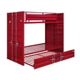 thumbnail image 5 of Metal Base Twin Turdle with Slat System and Cremon Bolts Red, 5 of 6