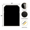 thumbnail image 5 of WallBeyond Wood Rustic Bathroom Wall Mirror, Decoration for Living Room or Bedroom Vanity Mirror, 30" × 40", Black, 5 of 5