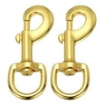 thumbnail image 1 of Uxcell 2 Pcs Clips à Pression Pivotants pour Drapeau, 3,2 Pouces, Alliage Robuste, Ton Doré, 1 of 6