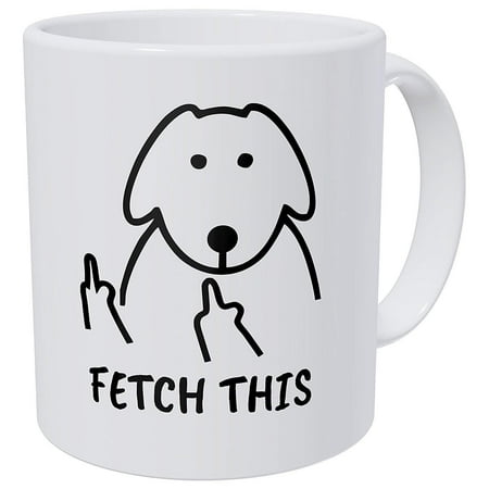 Tayyakoushi Tea Cup ,Gifts For Dog Lovers Owners Fetch This - 11 Ounces Funny Coffee Mug Inspirational And Motivational