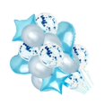 thumbnail image 1 of Ounissouiy 14 unidades/juego de globos de confeti, globos para fiesta de feliz cumpleaños, globos de helio de oro rosa, suministros para fiesta de Baby Kits de decoración para fiestas azul, 1 of 8
