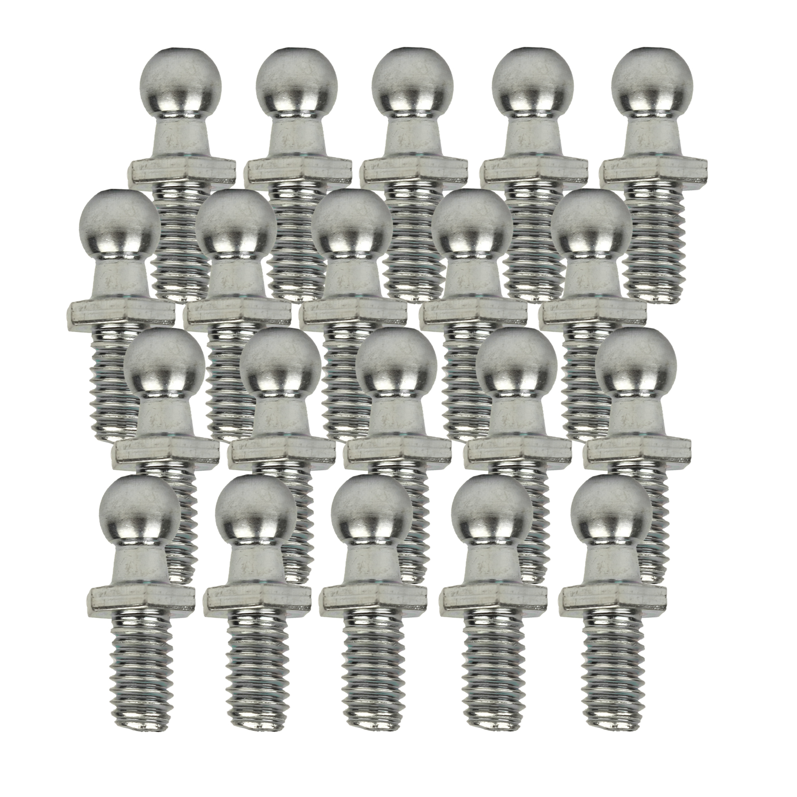 Qty 20 Ball Studs 10Mm, 5/16 X 18 Thread , Zinc Color Made by Lift