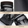 thumbnail image 6 of Lunxisen 3 Pcs Sheepskin Leather Gloves for Men, Winter Warm Touchscreen Gloves with Cashmere Lining, Driving Motorcycle Gloves, 6 of 9
