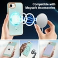 thumbnail image 7 of Dteck Magnetic for iPhone 16E (2025), Shockproof Ultra Slim Plating Electroplated PC TPU Drop-Resistant Cover Stylish Anti-Scratch Protection Shell Support Wireless Charging Cover, Green, 7 of 7