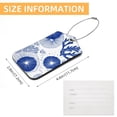 thumbnail image 5 of Square PU Leather Luggage Tags, 2 Pack, with Privacy Cover and Stainless Steel Ring - Suitable for Travel, Backpack, Handbag - Bag Tags, Handbag Tags Corals and Algae, 5 of 7