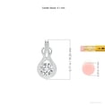 thumbnail image 3 of ANGARA Natural Diamond Infinity Knot Pendant in 925 Sterling Silver for Women (Size-5.1mm| Color-H| Clarity-SI2) | April Birthstone, Anniversary, Jewelry Gift for Women | Natural Diamond Necklace, 3 of 8