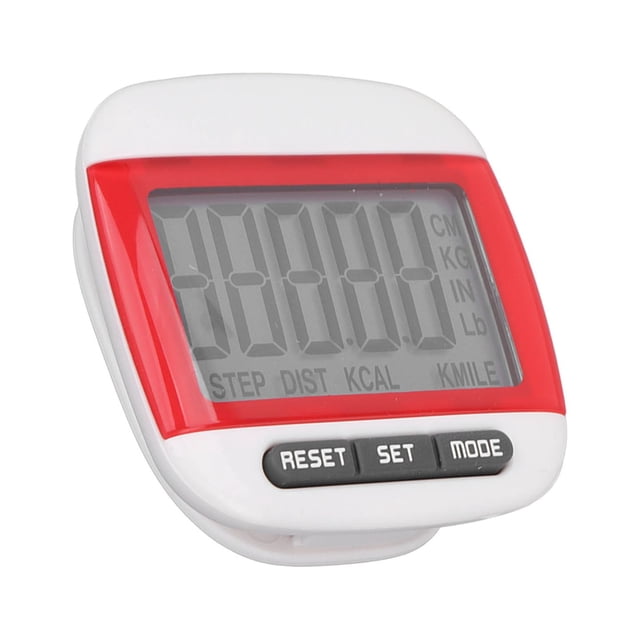 Step Counter For Walking, Elderly Step Counter Step Tracker LCD Display Clear Screen Accurate Walking Pedometer with Clip