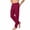 Wine, variant on Naotn Casual Pants for Men Stretch Breathable Elastic Waist Straight Cut Pants Outdoor Lounge Pants