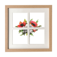 thumbnail image 1 of Flowers Painting Corn Frame Wall Tabletop Display 4 Openings Picture, 1 of 3