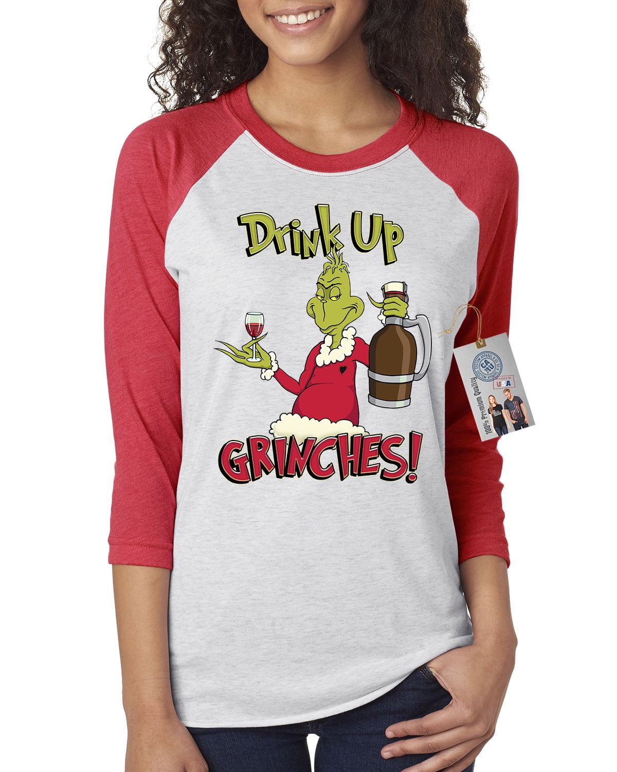 Custom Apparel R Us Drink Up Grinches Christmas Womens