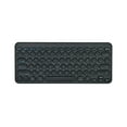 thumbnail image 1 of Bluetooth-compatible Keyboard Ultra Thin Mute Ergonomic Quick Response Typing Portable Rechargeable Office Wireless Keyboard for Laptop - Black, 1 of 5