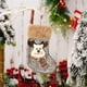thumbnail image 4 of 1 pieza de material de poliéster Dibujos animados Calcetines navideños Bolsas de regalo navideñas Árbol de Navidad/chimenea/ventana/escalera Colgantes decorativos, 4 of 6