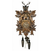 Quartz Cuckoo Clock 5 leaves, birds, with music and moving dancers TU 383 QMT