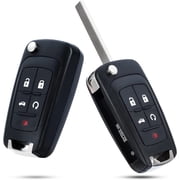 Car Key Fob for Chevy, Vehicle Remote Replacement for Chevrolet Buick 2010-2019, Keyless Entry Start Alarm Anti-Theft Button for Terrain, Camaro, Cruze, Equinox, Impala (Pack of 2PCS)