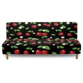 thumbnail image 2 of SCRAWLGOD Cherry Floral Print Couch Slipcover Stretch 1 Piece Sofa Protector Couch Cover Washable Anti Scratch Sofa Cover Without Armrest for Pets, 2 of 9