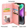 thumbnail image 2 of Premium Leather Credit Card Holder Phone Case for Apple iPhone 6/7/8/SE/X/XR/XS/11/12/13/14 Pro Max 5G/7Plus/8Plus/SE2016/SE2022/Promax+ 2nd/3rd, 2 of 5